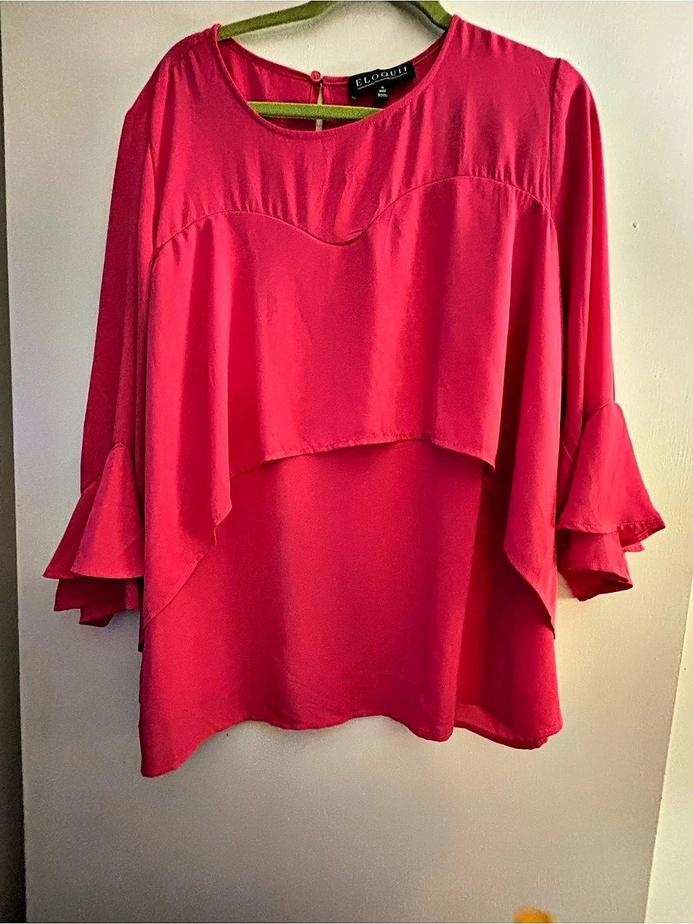 ELOQUII Pink Blouse Size 18 Like New